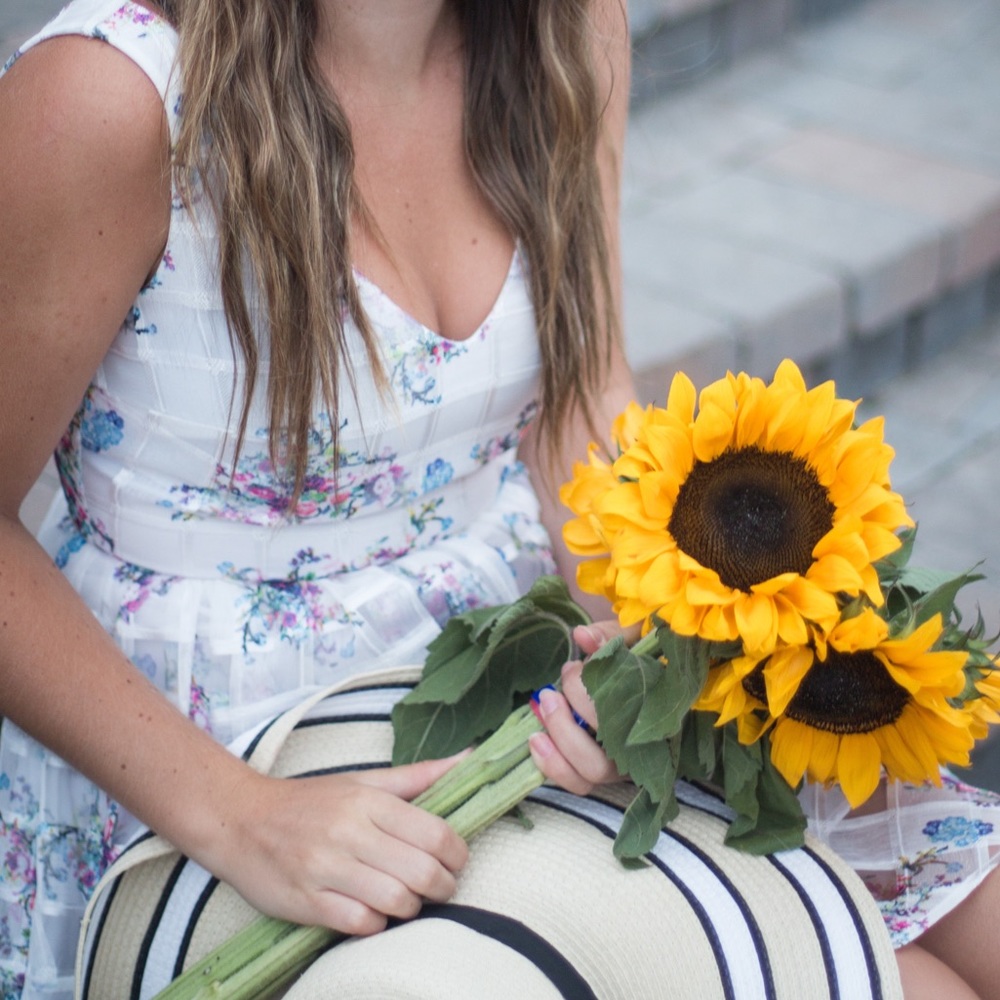Anthropologie Floral Garden Dress - Maeve